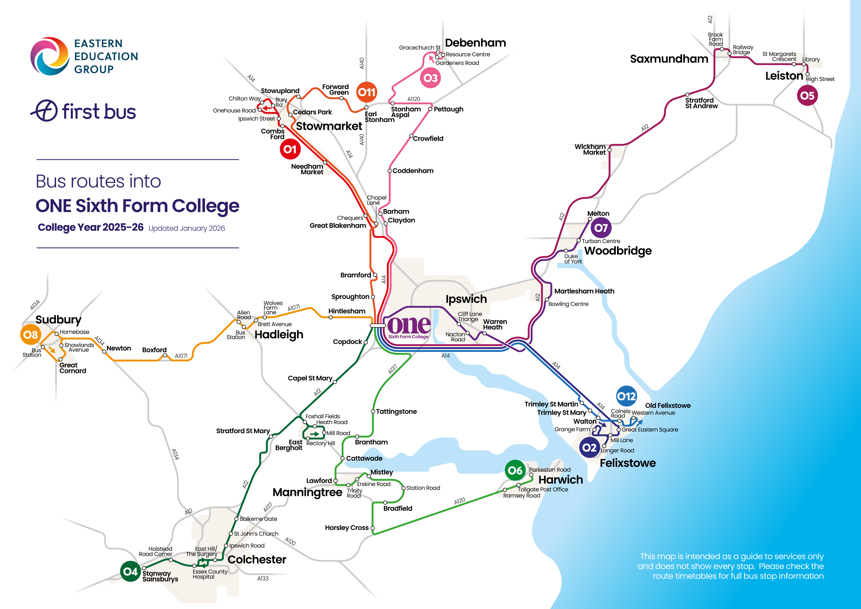 One Sixth Form College First Bus one-sixth-form-college-first-bus